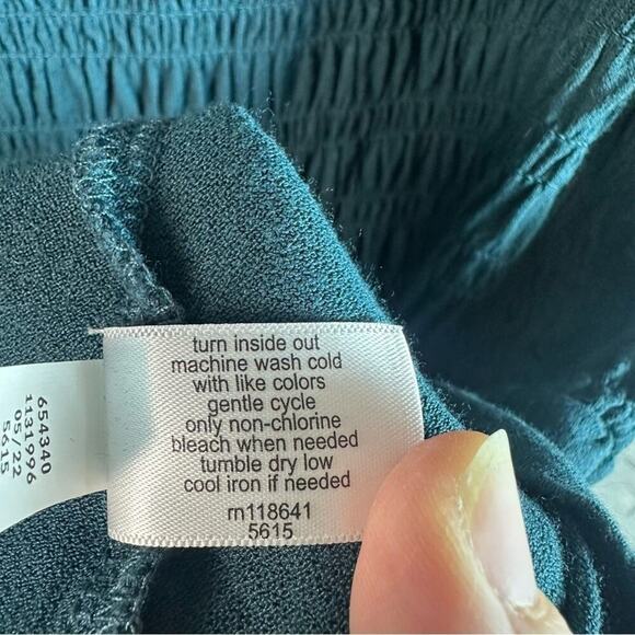 Lane Bryant Women’s Smocked Top Rayon Blend balloon sleeve bohemian Plus size - Picture 9 of 13